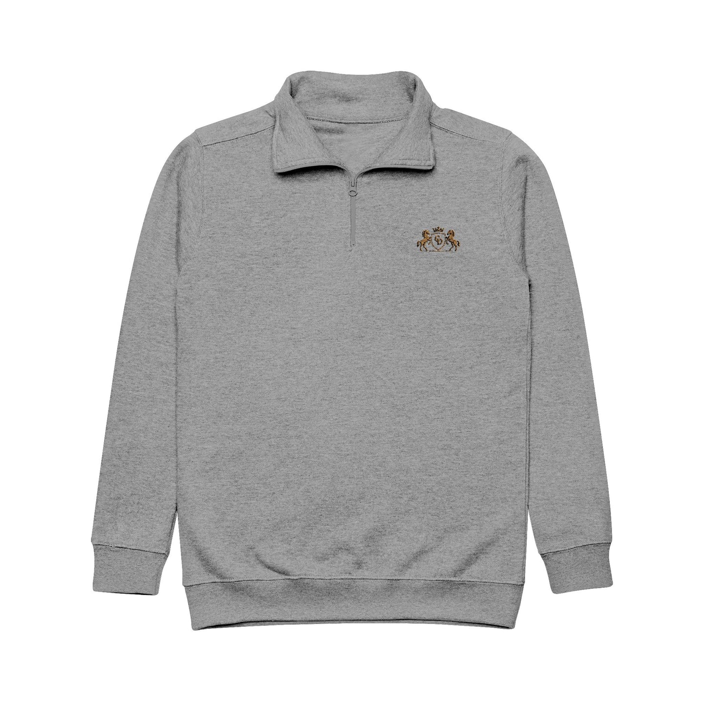 Classic Unisex Fleece Pullover with Embroidery - Stylish Comfort for All Seasons